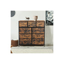 Storage Cabinet Tower Chest Brown Fold