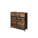 Storage Cabinet Tower Chest Brown Fold