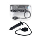 Levelz Beaded Inflatable Anal Plug Black