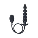 Levelz Beaded Inflatable Anal Plug Black