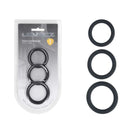 Levelz Classic Silicone Cock Ring Set L Xl Xxl