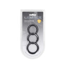 Levelz Classic Silicone Cock Ring Set L Xl Xxl