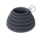 Levelz Classic Silicone Cock Rings Set Of 6 Sizes Black