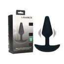 Levelz Classic Vibrating Silicone Anal Plug Small Black