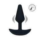Levelz Classic Vibrating Silicone Anal Plug Small Black