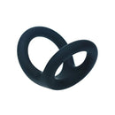 Levelz Double O Silicone Balls Cock Ring Black