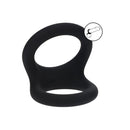 Levelz Double O Silicone Balls Cock Ring Black