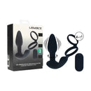 Levelz Dual Vibrating Prostate Stimulator With Cock Ring Black