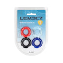 Levelz Multicolour Cock Ring Set 4 Pack Coloured Cock Rings