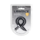 Levelz Pencil Liquid Silicone Cock Ring Black