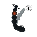 Levelz Rechargeable Beaded Heating Vibrating Prostate Massager Black