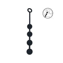 Levelz Round Silicone Anal Balls 40Mm Large Anal Beads Black