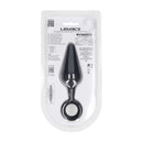 Levelz Silicone Anal Plug With Loop Black