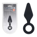 Levelz Silicone Anal Plug With Loop Black