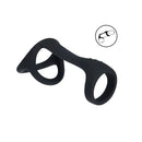 Levelz Tri O Silicone Shaft Cock And Ball Ring Black