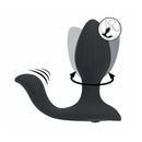 Levelz Vibrating And Rotating Anal Plug With Ball Stimulator Black