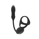 Levelz Vibrating And Thrusting Trio Cock Ring With Stimulator Black