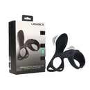 Levelz Vibrating Cock And Ball Ring With Shaft Loop Black
