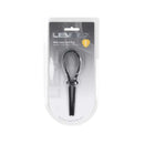 Levelz Wide Adjustable Silicone Lasso Cock Ring Black