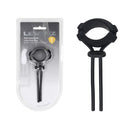 Levelz Wide Detachable Lasso Cock Ring Black Adjustable Cock Ring