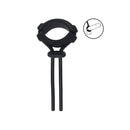 Levelz Wide Detachable Lasso Cock Ring Black Adjustable Cock Ring