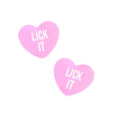 Lick It Love Heart Pasties 2 Pc
