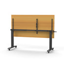 Lift Crank Manual Height Adjust Flip Top 1500 X 750Mm Beech Black