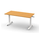 Lift Crank Manual Height Adjust Flip Top 1500 X 750Mm Beech White