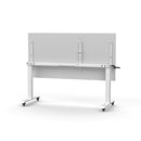 Lift Crank Manual Height Adjust Flip Top 1500 X 750Mm White White