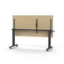 Lift Crank Manual Height Adjust Flip Top 1800 X 750Mm Oak Black