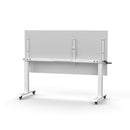 Lift Crank Manual Height Adjust Flip Top 1800 X 750Mm White White