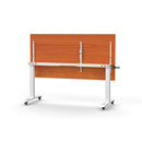 Lift Crank Manual Height Adjust Flip Top 1800 X 900Mm Cherry White