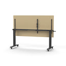 Lift Crank Manual Height Adjust Flip Top 1800 X 900Mm Oak Black