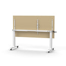 Lift Crank Manual Height Adjust Flip Top 1800 X 900Mm Oak White