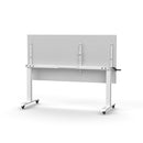 Lift Crank Manual Height Adjust Flip Top 1800 X 900Mm White White
