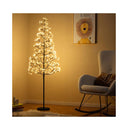 Lighted Alpine Tree With 1000 Warm Led Lights And Weighted Base Medium
