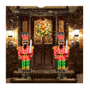Lighted Christmas Nutcracker With Glitter Sword And 100 Led Lights
