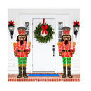Lighted Christmas Nutcracker With Glitter Sword And 100 Led Lights