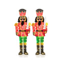 Lighted Christmas Nutcracker With Glitter Sword And 100 Led Lights
