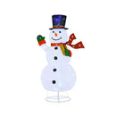 Lighted Christmas Snowman With Metal Stand And 200 Colorful Led Lights