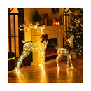 Pre Lit 50 Led Christmas Reindeer Decoration For Small Yard