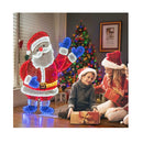 Lighted Santa Claus Christmas With 6 Lighting Modes For Decoration