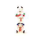 Lighted Stacked Snowmen Christmas Decoration With 150 Led Warm Lights