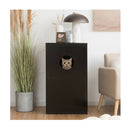 2 Tier Litter Box Enclosure With Anti Toppling System For Home Pet