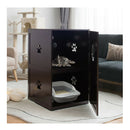 2 Tier Litter Box Enclosure With Anti Toppling System For Home Pet