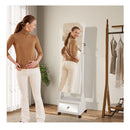 159 Cm Lockable Jewelry Organizer With 3 Color Led Lights
