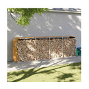 Log Holder Light Brown 300X45X100 Cm Galvanised Steel