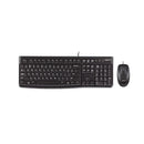 Logitech Mk120 Wired Keyboard And Mouse Black