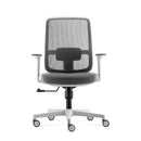 Lotso Medium Back Mesh Operator Chair White With Grey