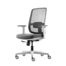 Lotso Medium Back Mesh Operator Chair White With Grey